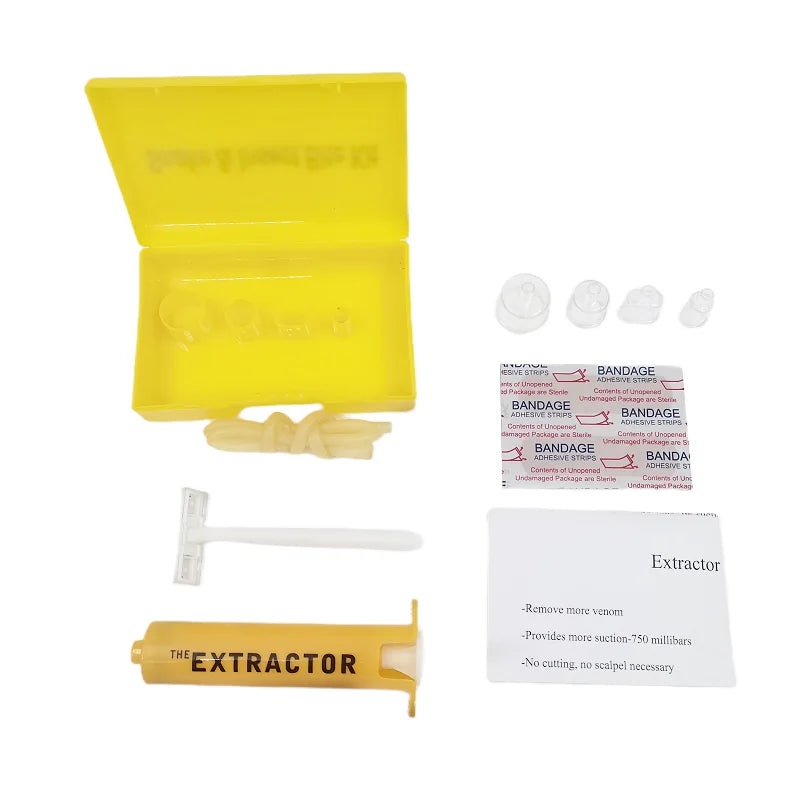 Venom Extractor Kit: Snake & Insect Bite First Aid Vacuum Pump for Outdoor Emergencies