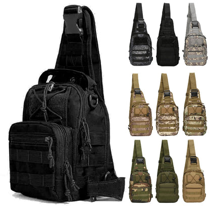 Tactical Shoulder Backpack: Waterproof EDC Sling Bag for Hiking, Camping, Concealed Carry, and Hunting Daypack