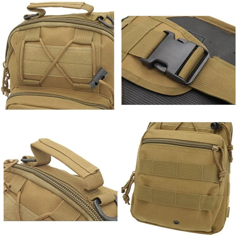 Tactical Shoulder Backpack: Waterproof EDC Sling Bag for Hiking, Camping, Concealed Carry, and Hunting Daypack