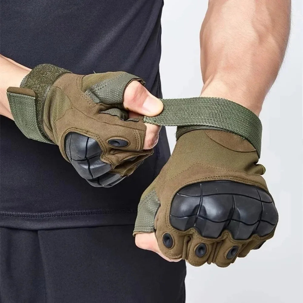 Tactical Gloves: Half and Full Finger Options for Paintball, Airsoft, and Cycling, Anti-Skid Protective Gear