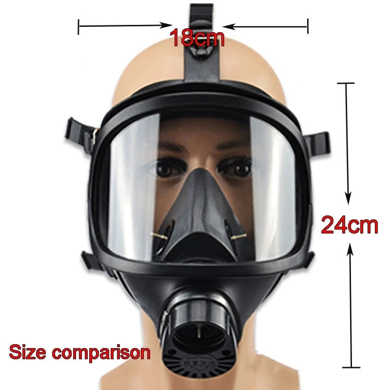 MF14/87 Full Face Gas Mask: Chemical Respirator with Filter for Nuclear Pollution Protection